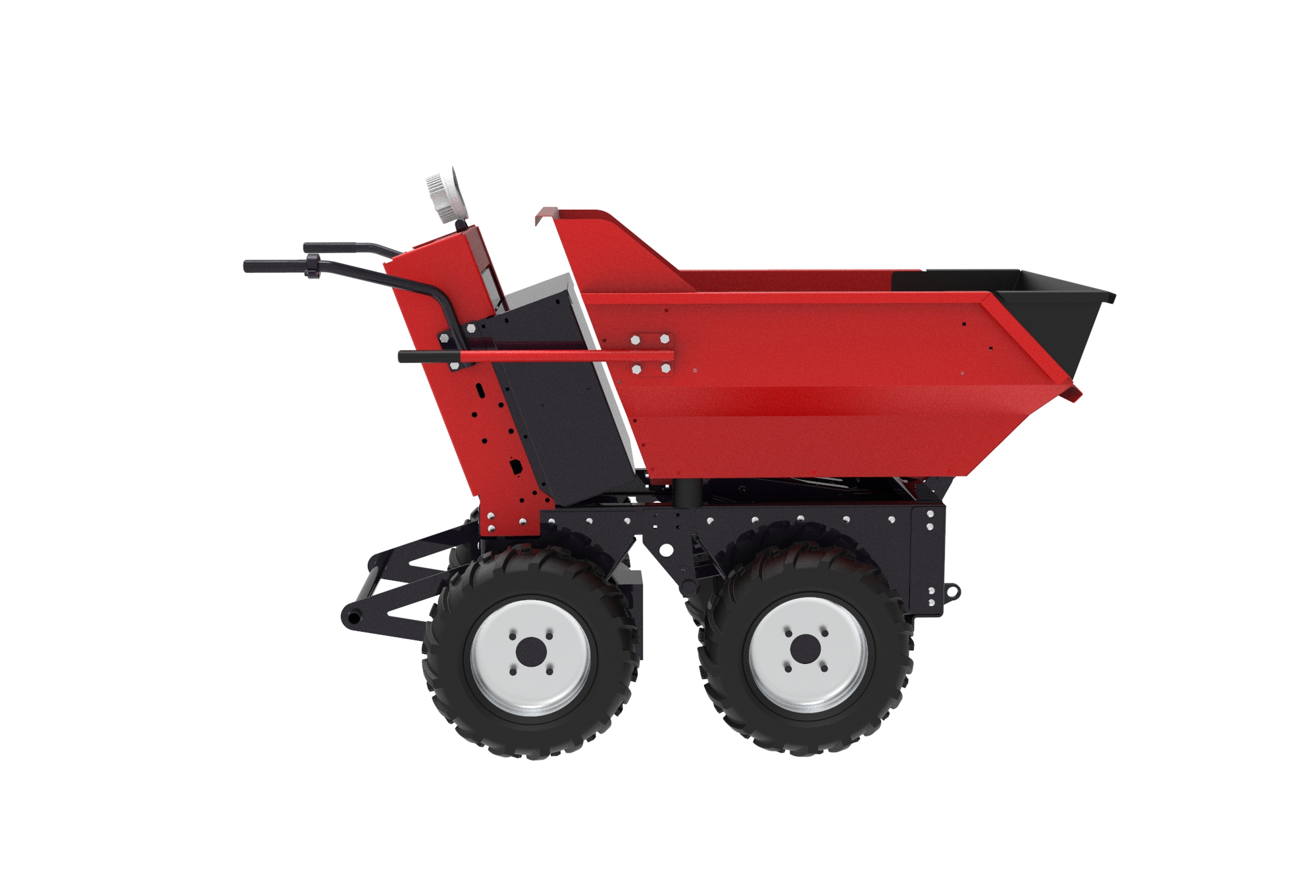 GOAT E250 4x4 Çift Motorlu & Çift Diferansiyelli Elektrikli Mini Damper Elektrikli Yük Taşıma